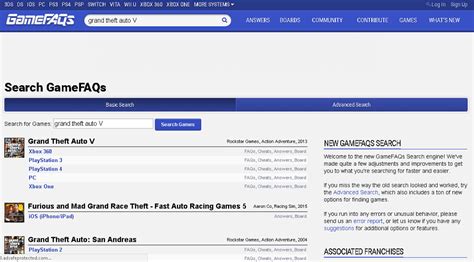 gamefaqs search